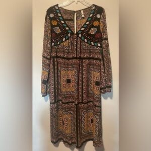 Xhilaration Women’s Midi Length Tunic Dress Sz XL